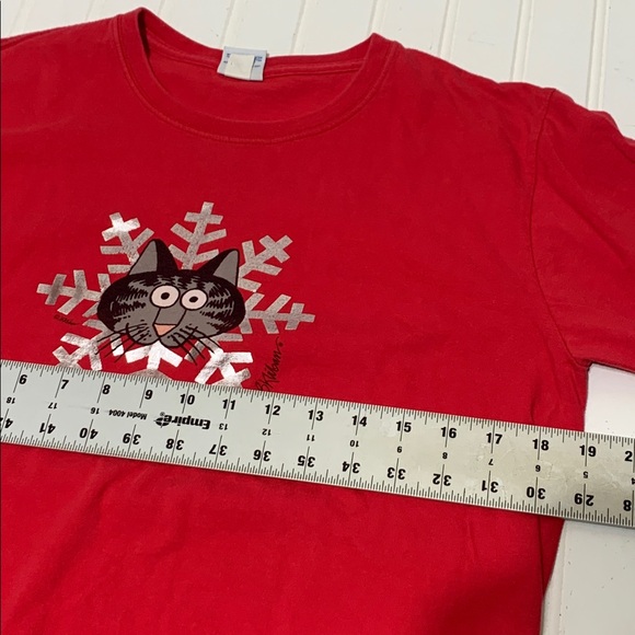 Kliban Cat Crazy Shirt Hawaii Original Vintage Long Sleeve Shirt Christmas - Picture 7 of 8